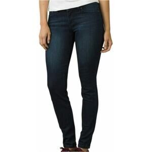 Prana Mid Rise Skinny Jeans Sienna Stretch Denim Deep Blue Size 10/30